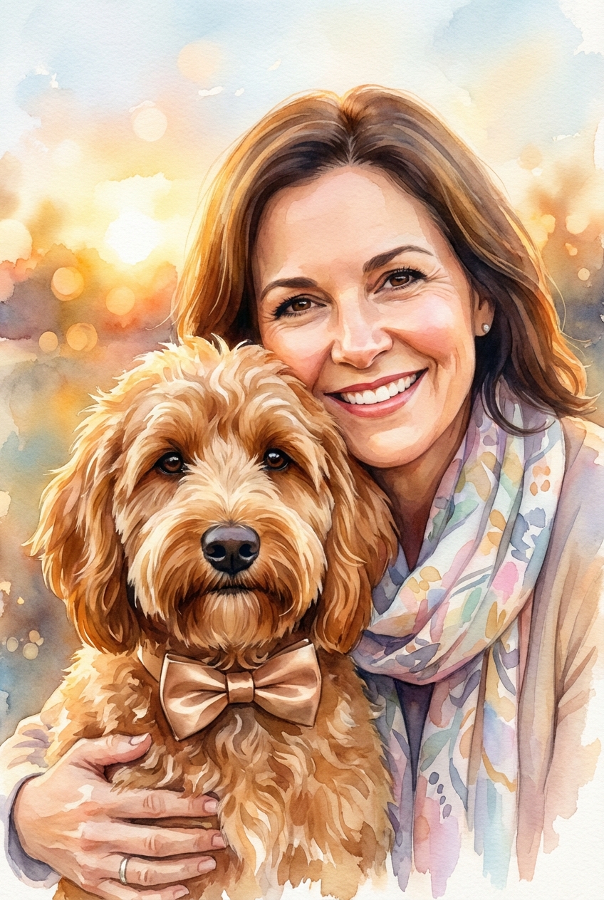 Custom Cartoon Pet Portrait - Whimsical & Heartfelt