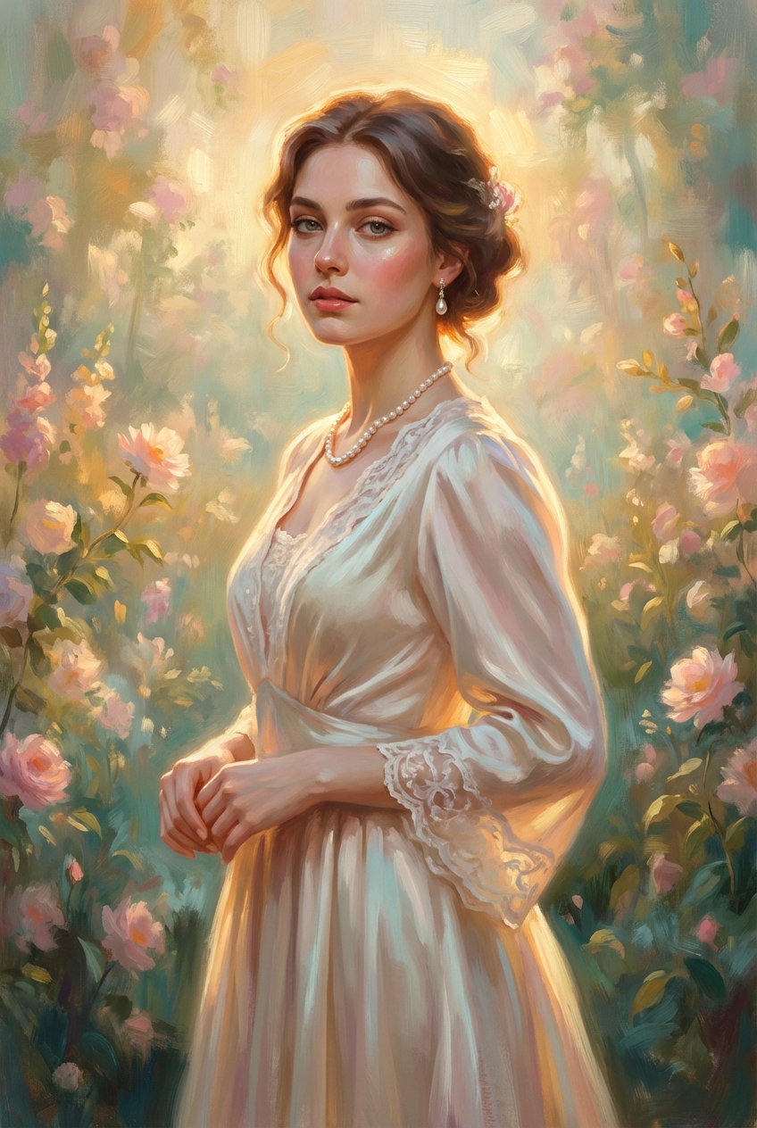 Victorian Elegance Canvas Portrait for Him