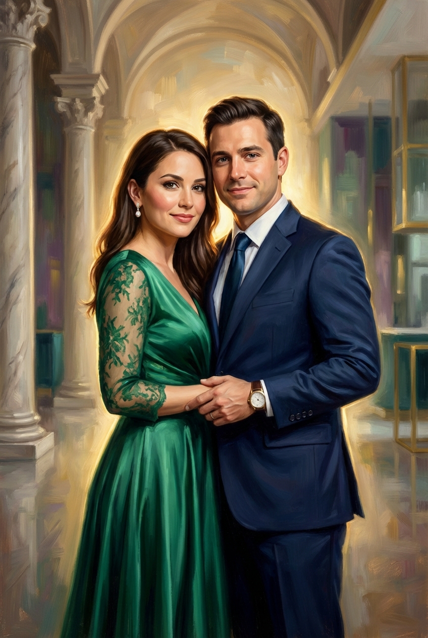 Royal Couple Portrait: Regal Romance for Couples