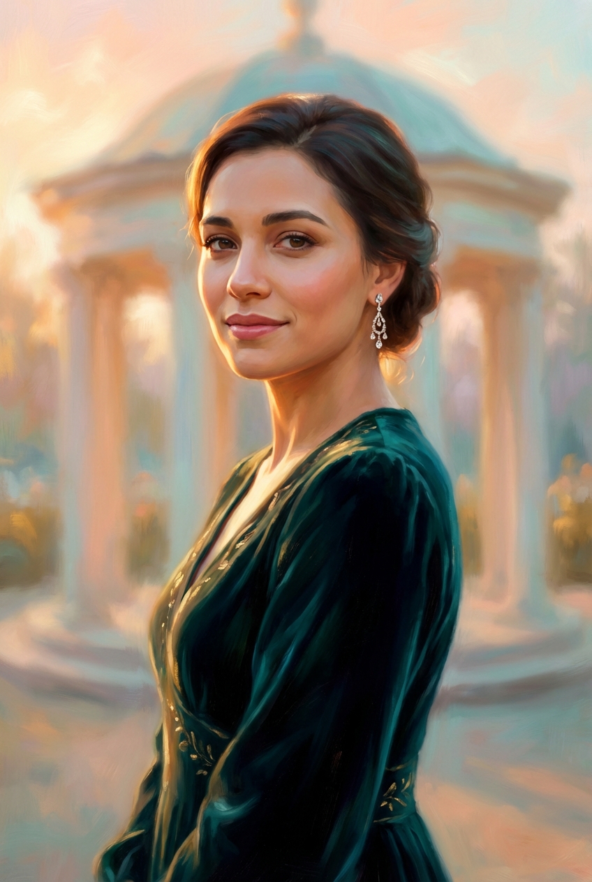 Timeless Elegance Custom Portrait - Fine Art Canvas