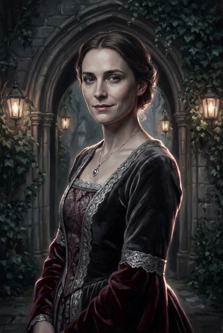 Gothic Elegance Custom Portrait for Him