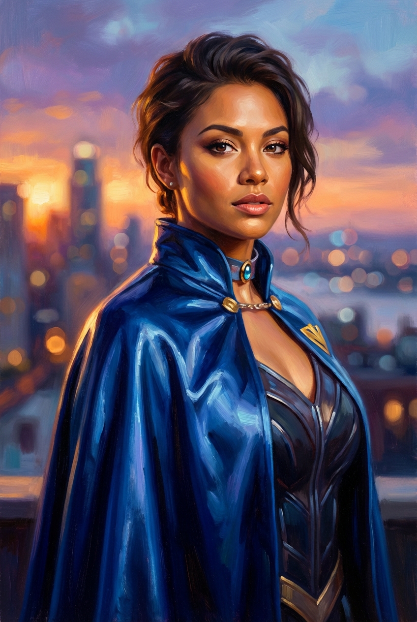 Custom Superhero Pet Glam Portrait