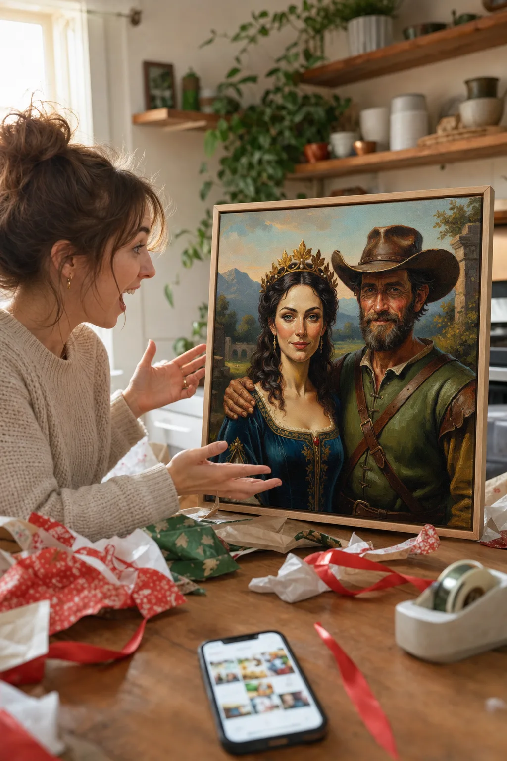 Viking-themed canvas reveal, a bold best gifts under $50 idea