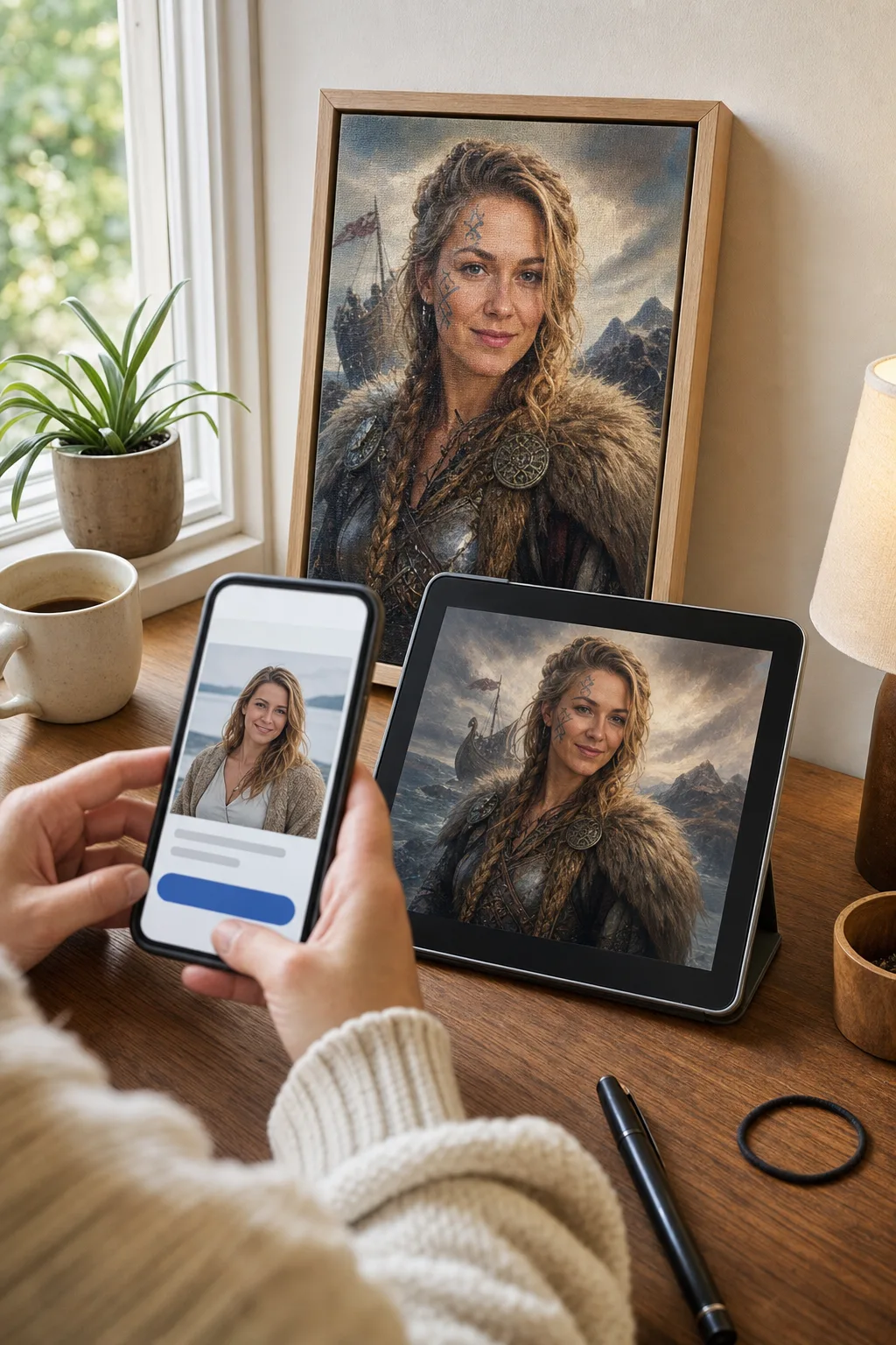 Preview step for personalized gifts for someone special using a photo