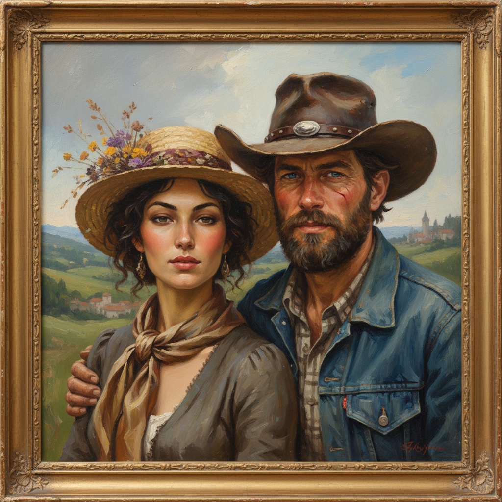 Service Dog & Handler Tribute Portrait — Canvas - Truly Unique Gift Ideas Nobody Else Will Think Of (2026) - PortraitGift