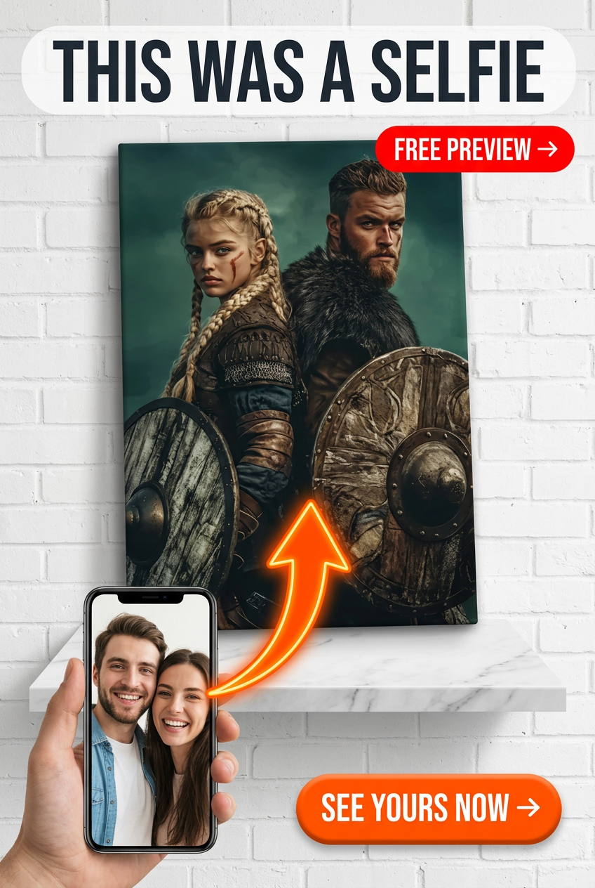 Viking Custom Portrait - Personalized Gift | Premium Canvas Portraits