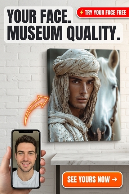 Desert Custom Portrait - Personalized Gift | Premium Canvas Portraits