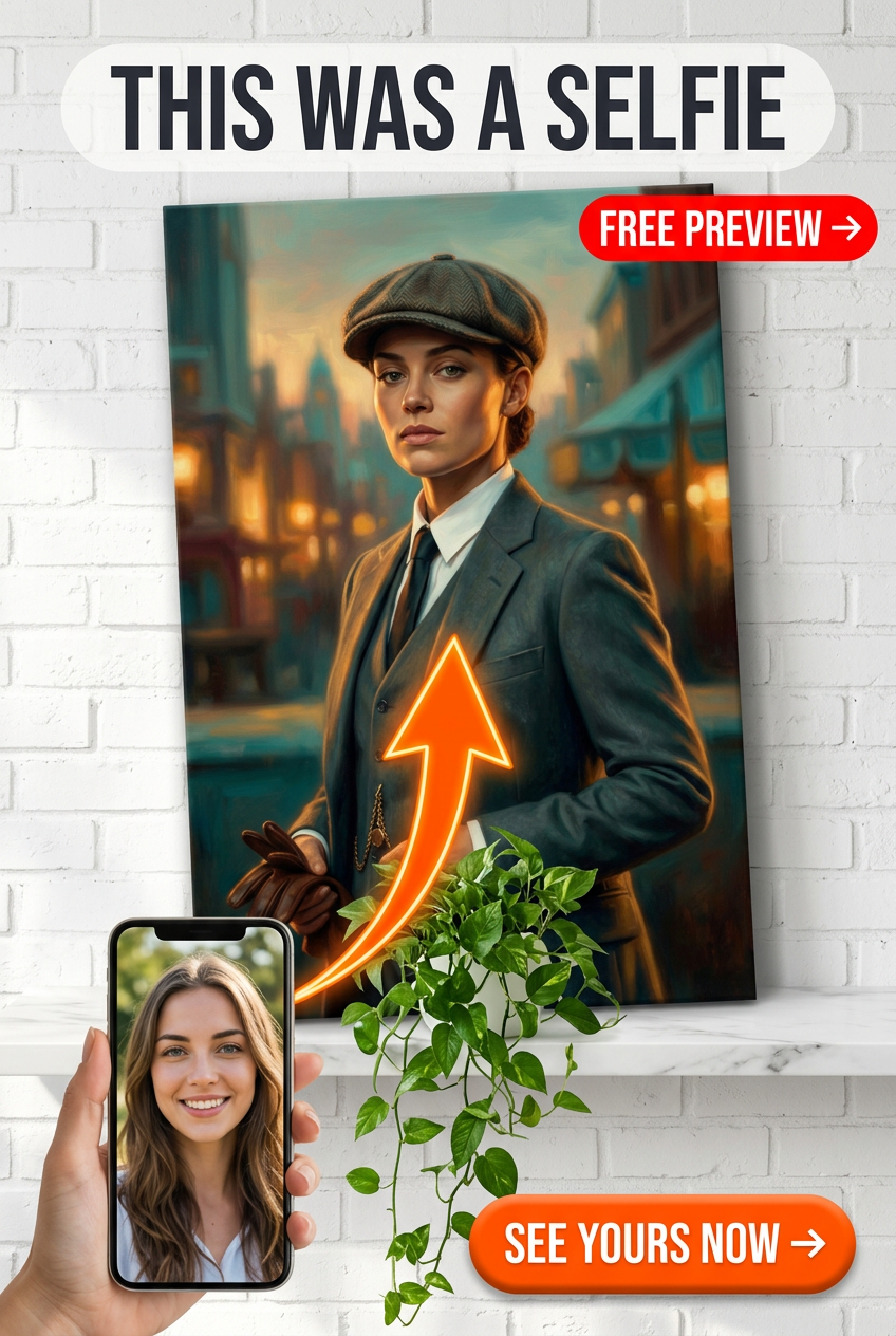 Peaky Blinders Portrait - Urban Elegance