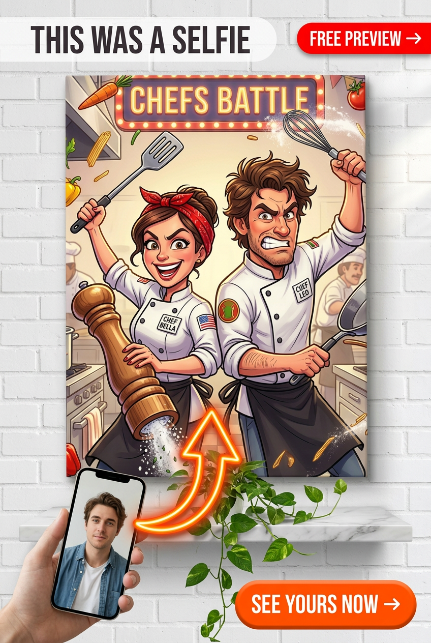 Portrait personnalisé Rival Chefs Culinary Chaos