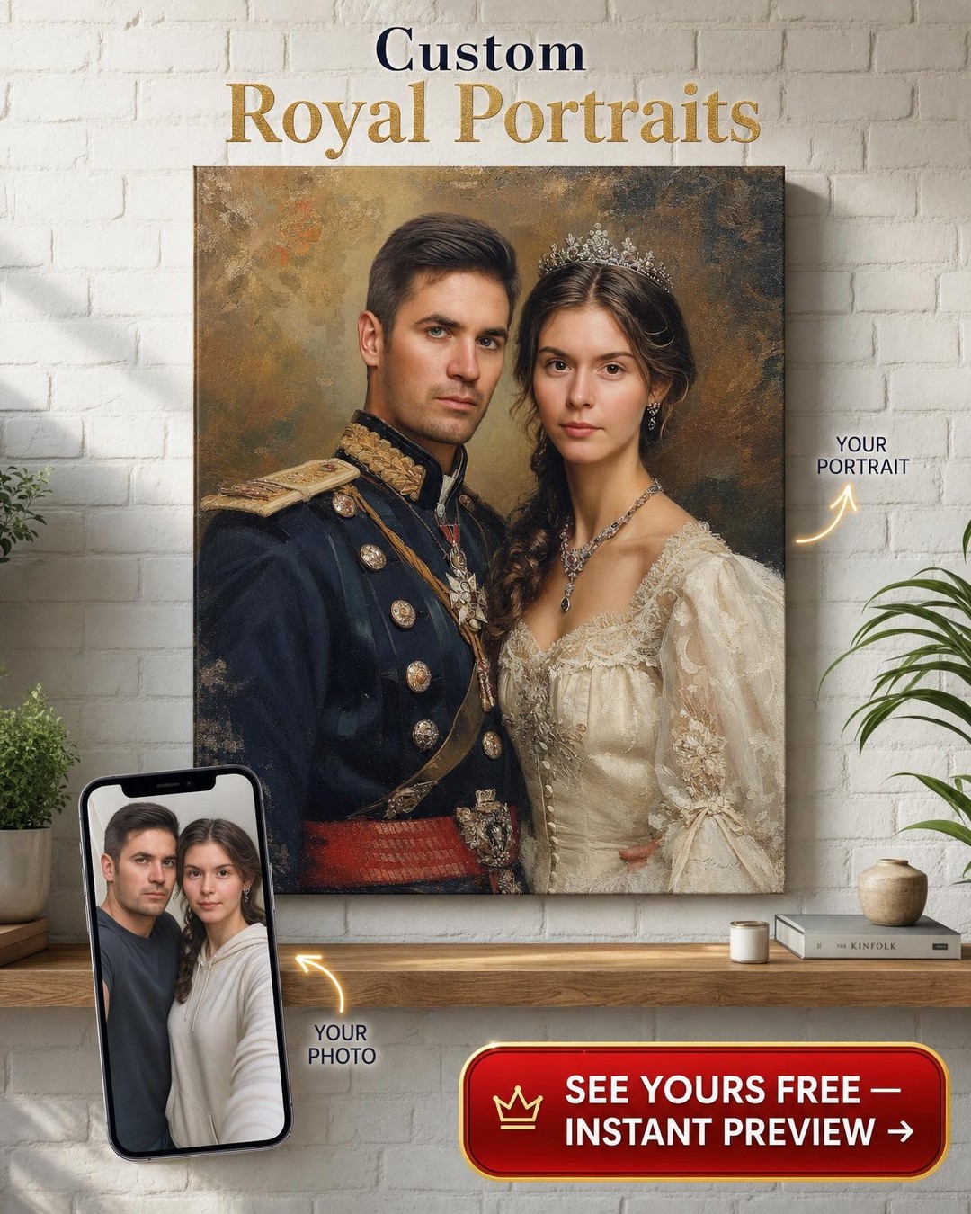 Create Your Royal Couple Portrait