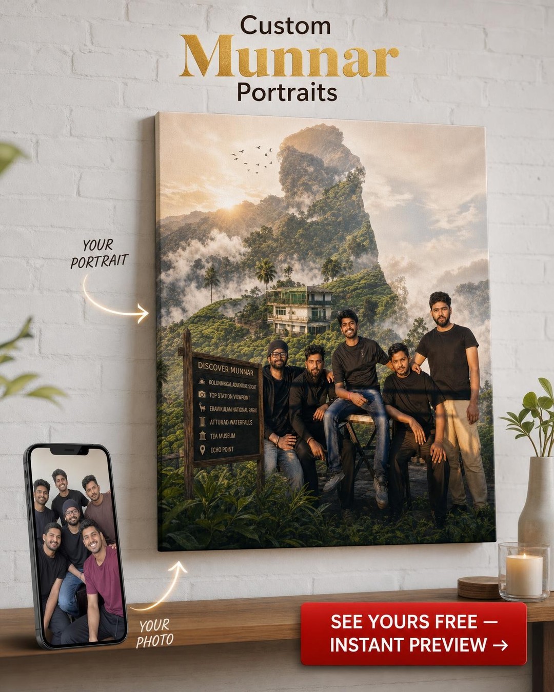 Custom Portrait from Photo | Personalized Canvas Gift