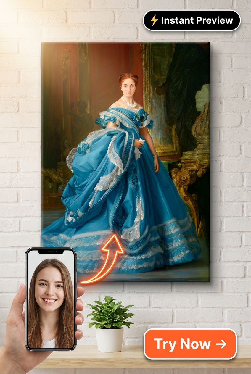 Queen Custom Portrait from Photo | Personalized Gift for Her - Best Gifts for Couples 2026: Top 10 Personalized Picks - PortraitGift