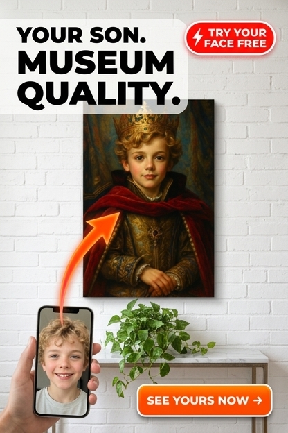 Royal Custom Portrait from Photo | Personalized Kids Gift