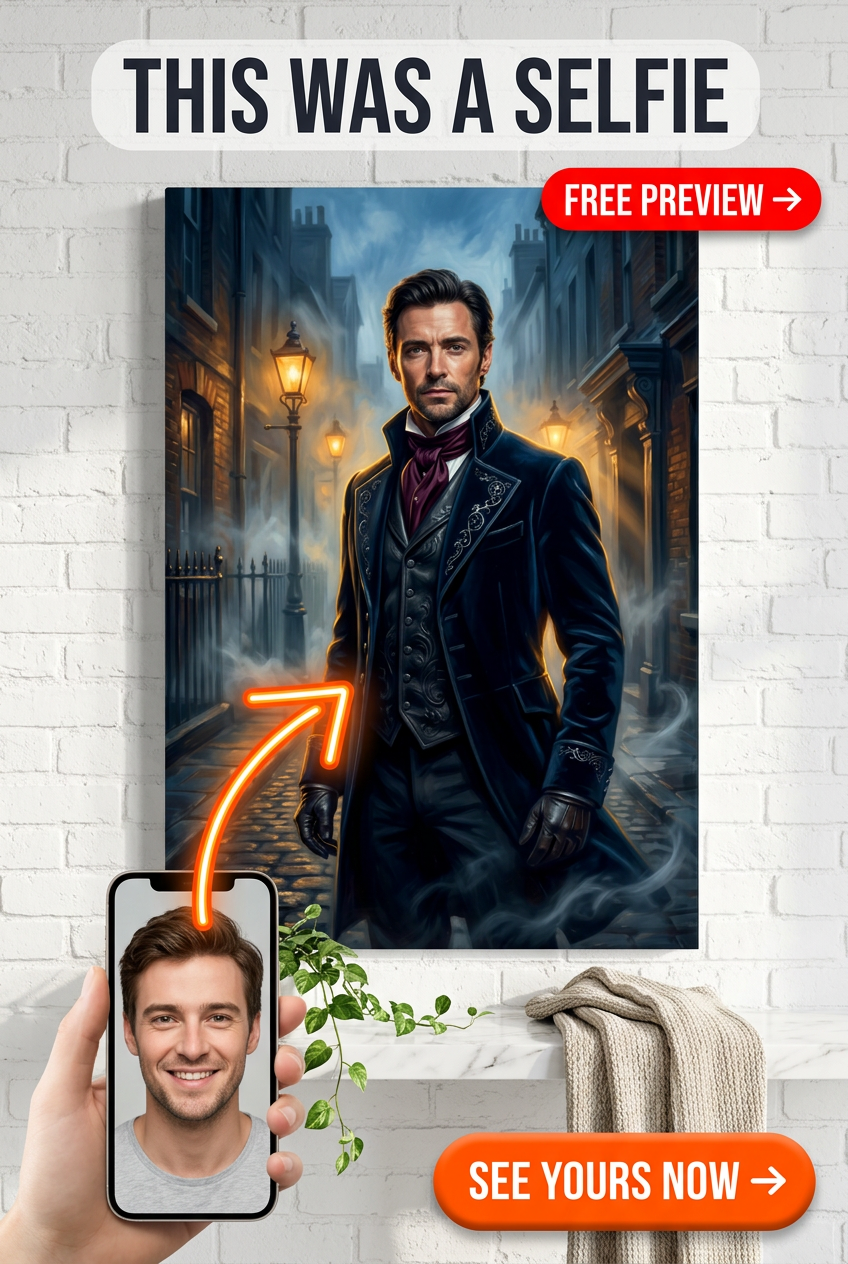 Victorian Shadowlord Custom Portrait Canvas
