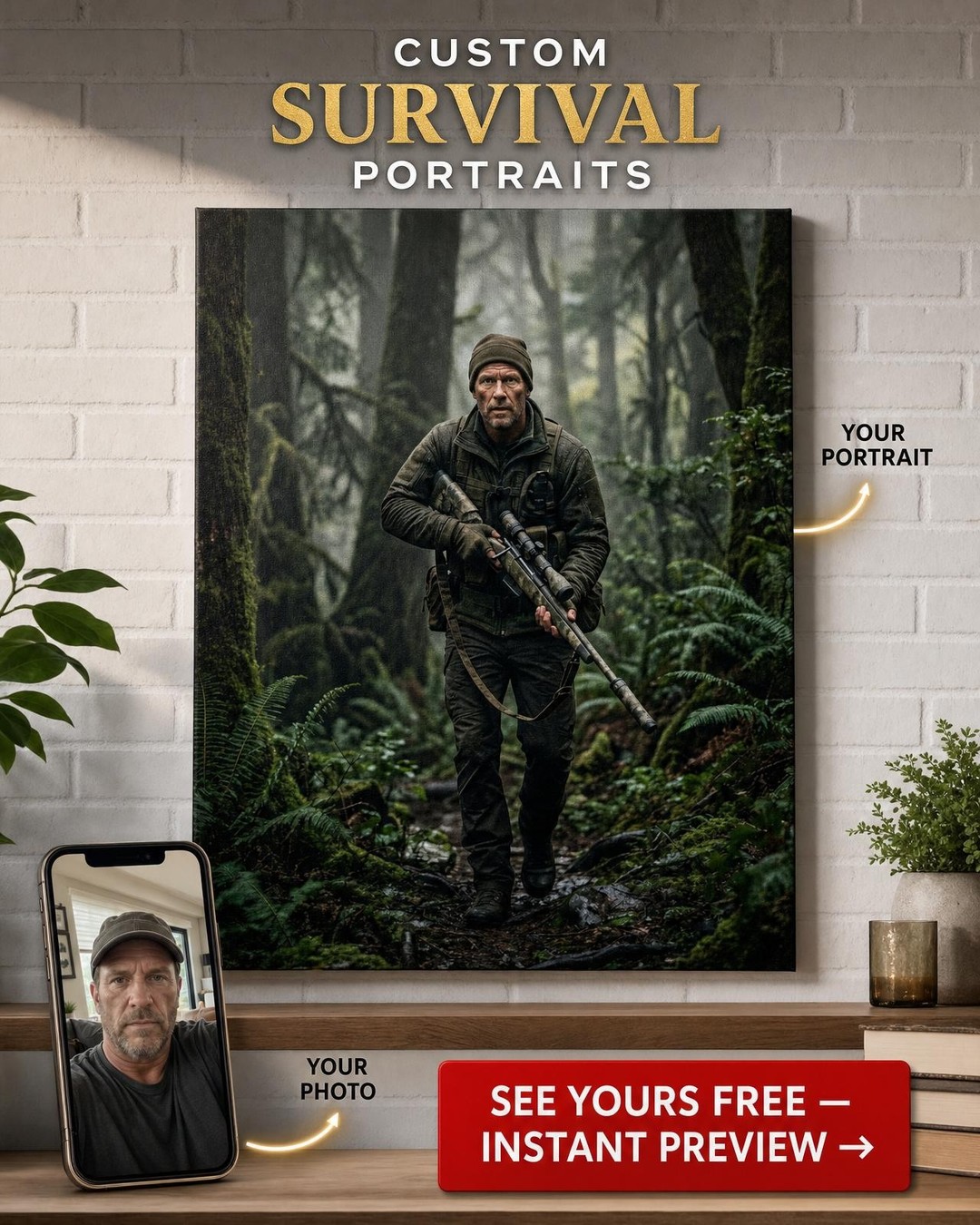 Heroic Military Forest Portraits