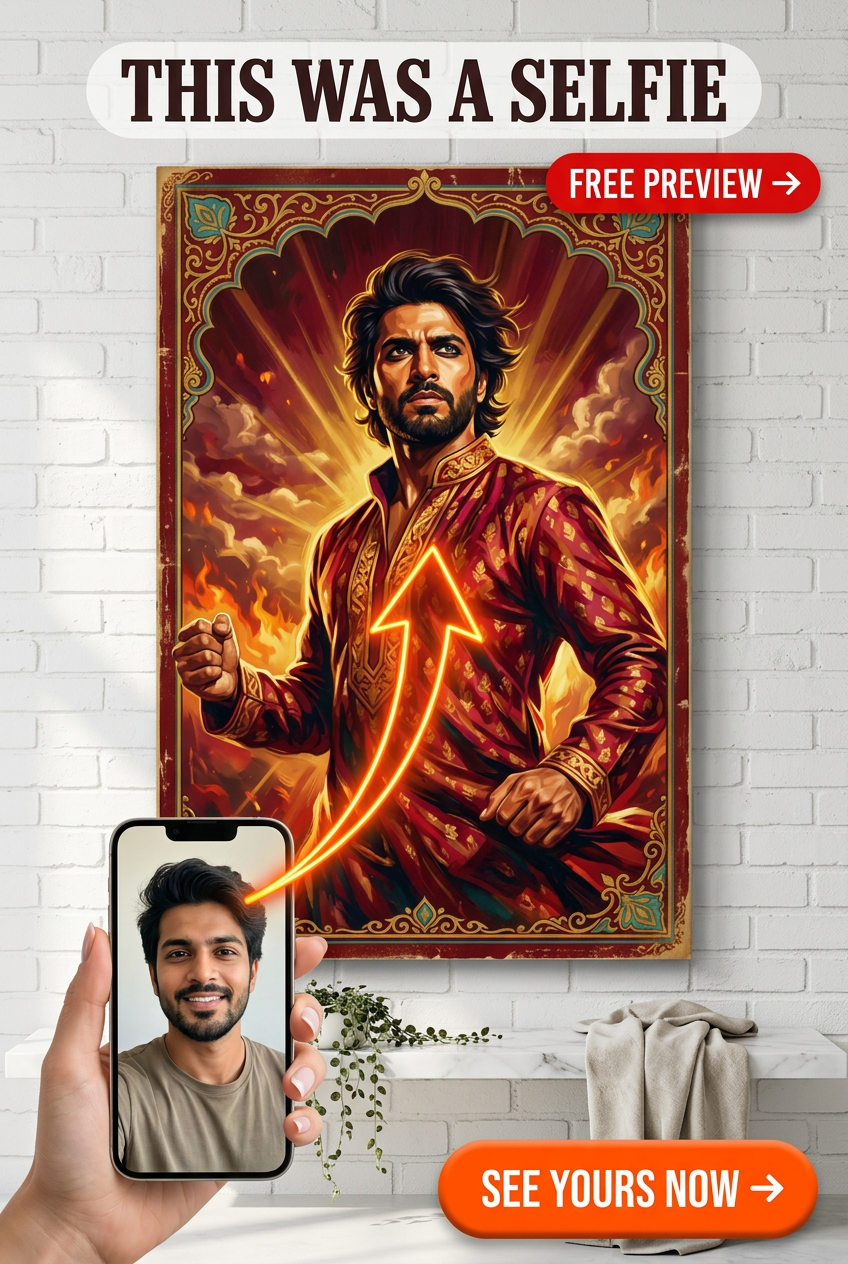 Custom Royal Man Portrait — Heroic Canvas from Photo