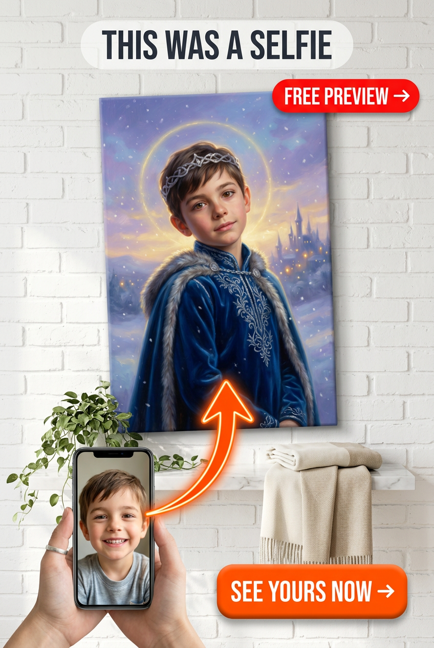 Retrato da Princesa Frozen: Presente Personalizado