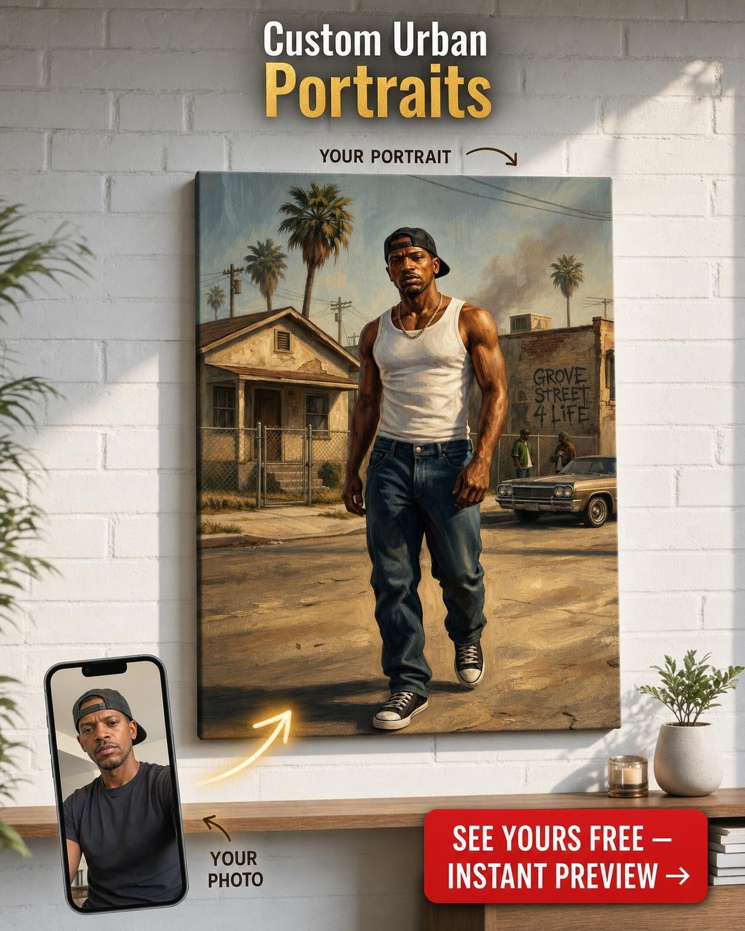 Custom Portrait from Photo | Personalized Canvas Gift