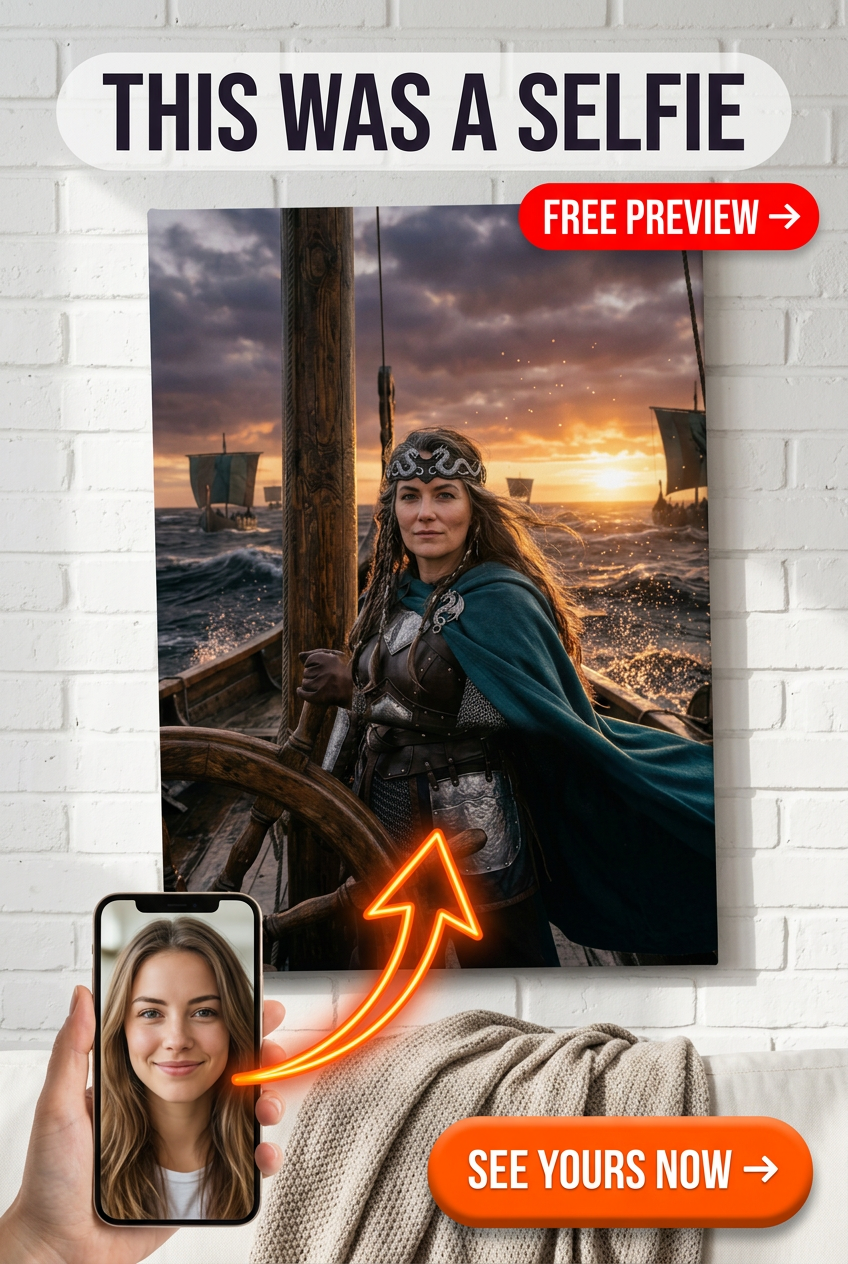 Portrait de Reine de la Mer Viking pour Elle