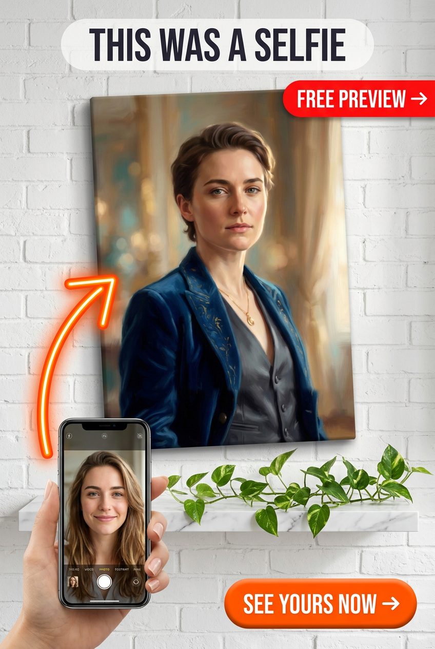 Szlachecki Portret Dziedzictwa dla Niego - Królewska Elegancja