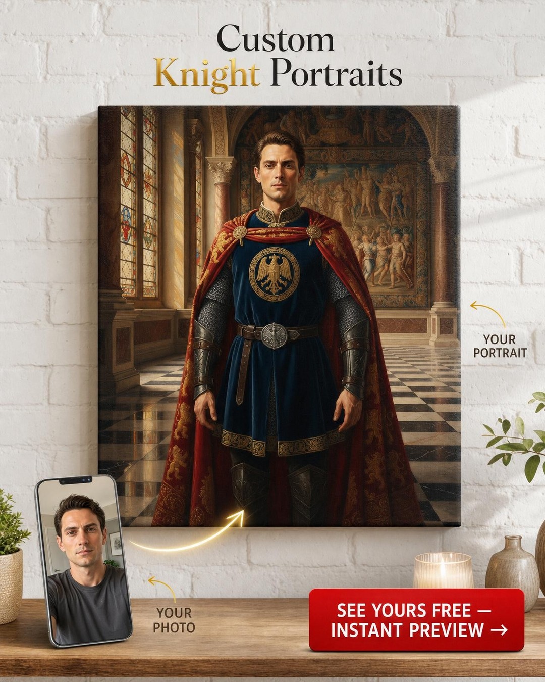 Portret Majestic de Supererou Renașcentist pentru El