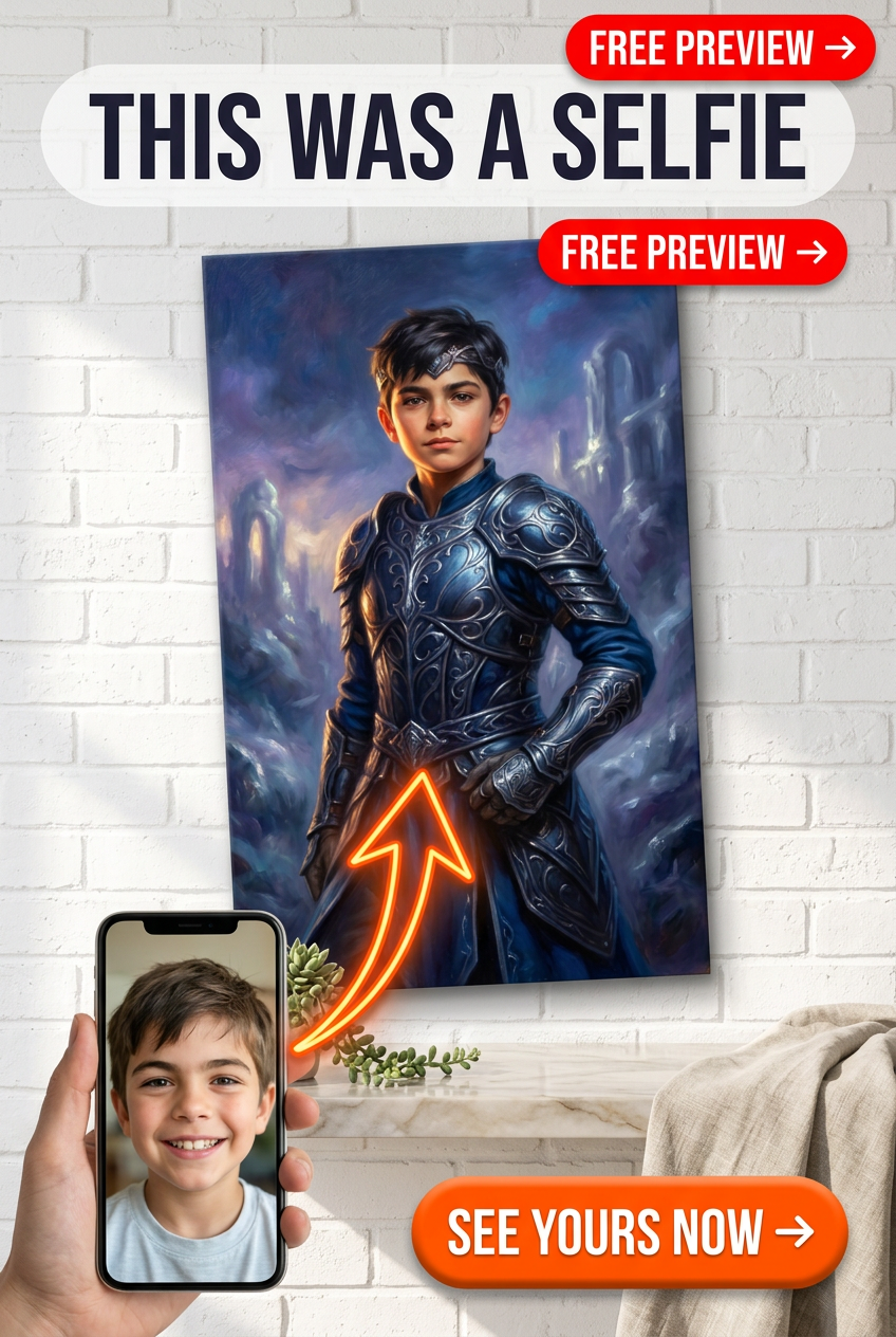 Epicki Portret Fantasy dla Chłopców