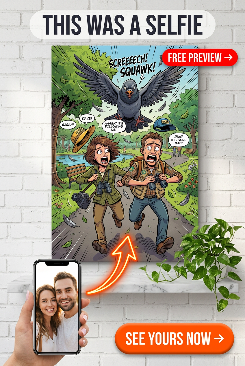 Custom Cartoon Couple Portrait — Whimsical Adventure Canvas