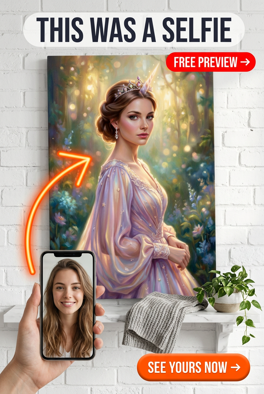 Portrait de Princesse Licorne Enchantée pour Lui