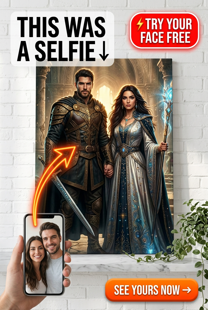 Ritratto di Coppia Fantasy Epico - Leggende Eterne