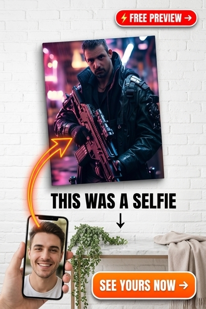 Cyberpunk Custom Portrait - Personalized Gift | Premium Canvas Portraits