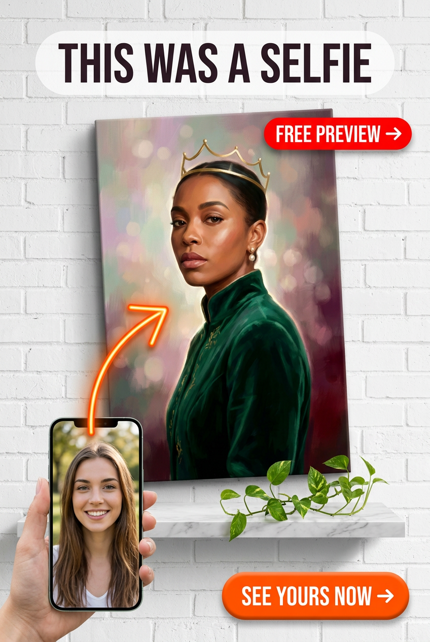 Retrato Real Personalizado - Realeza Moderna