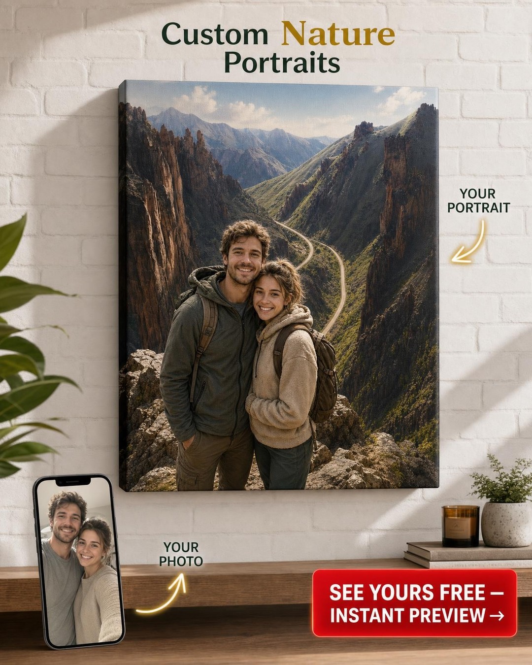 Custom Portrait from Photo | Personalized Canvas Gift
