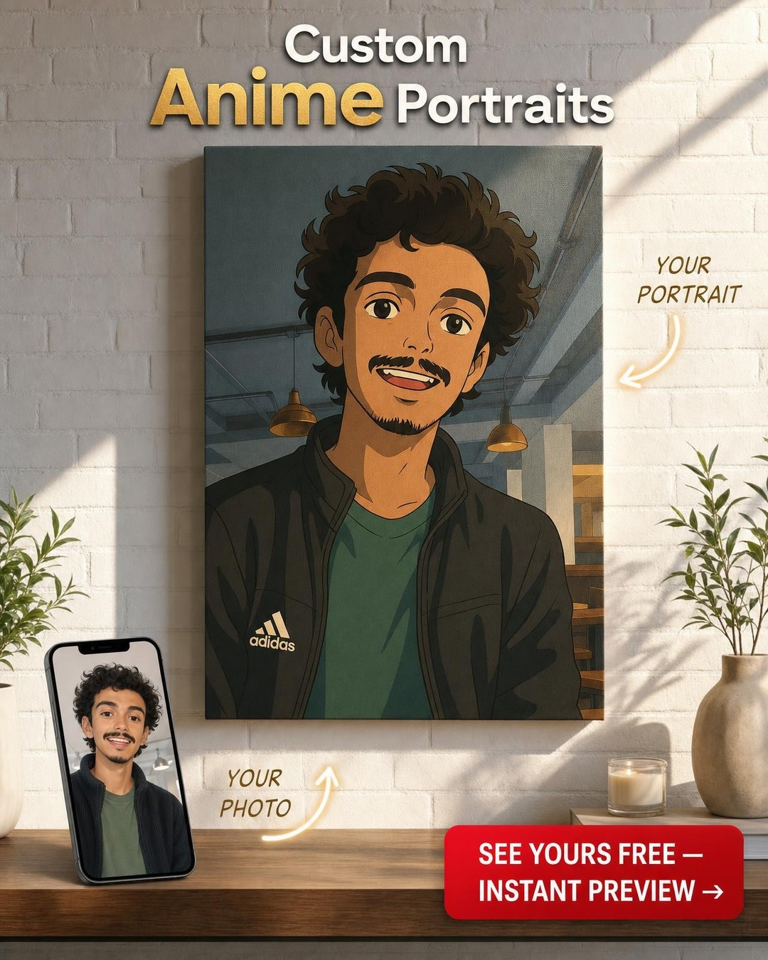 Custom Portrait from Photo | Personalized Canvas Gift