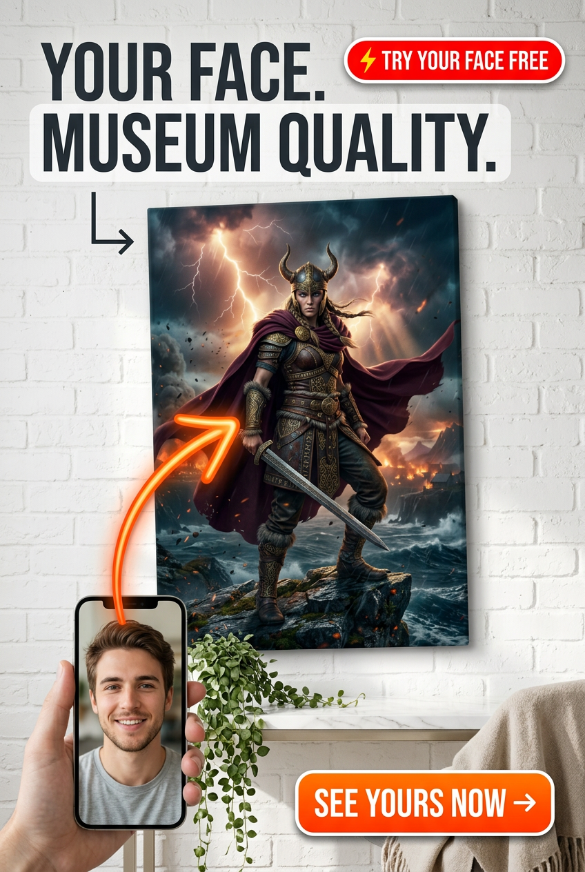 Czempion Ragnaroku: Epicki Portret Bohatera Wikingów