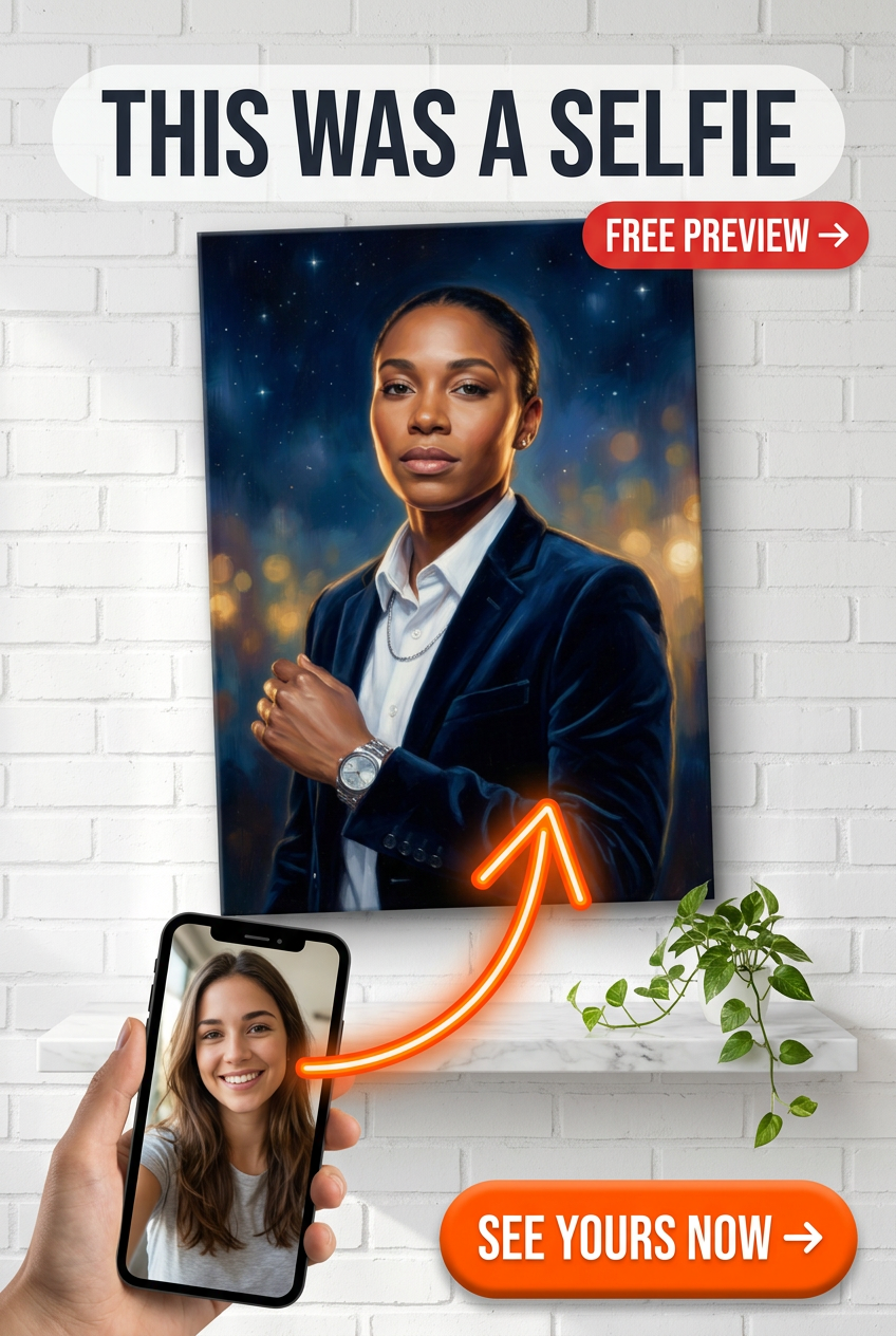 Custom Impressionist Woman Portrait — Heroic Canvas from Photo