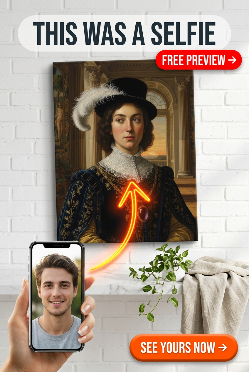 Custom Renaissance Portrait Art for Him