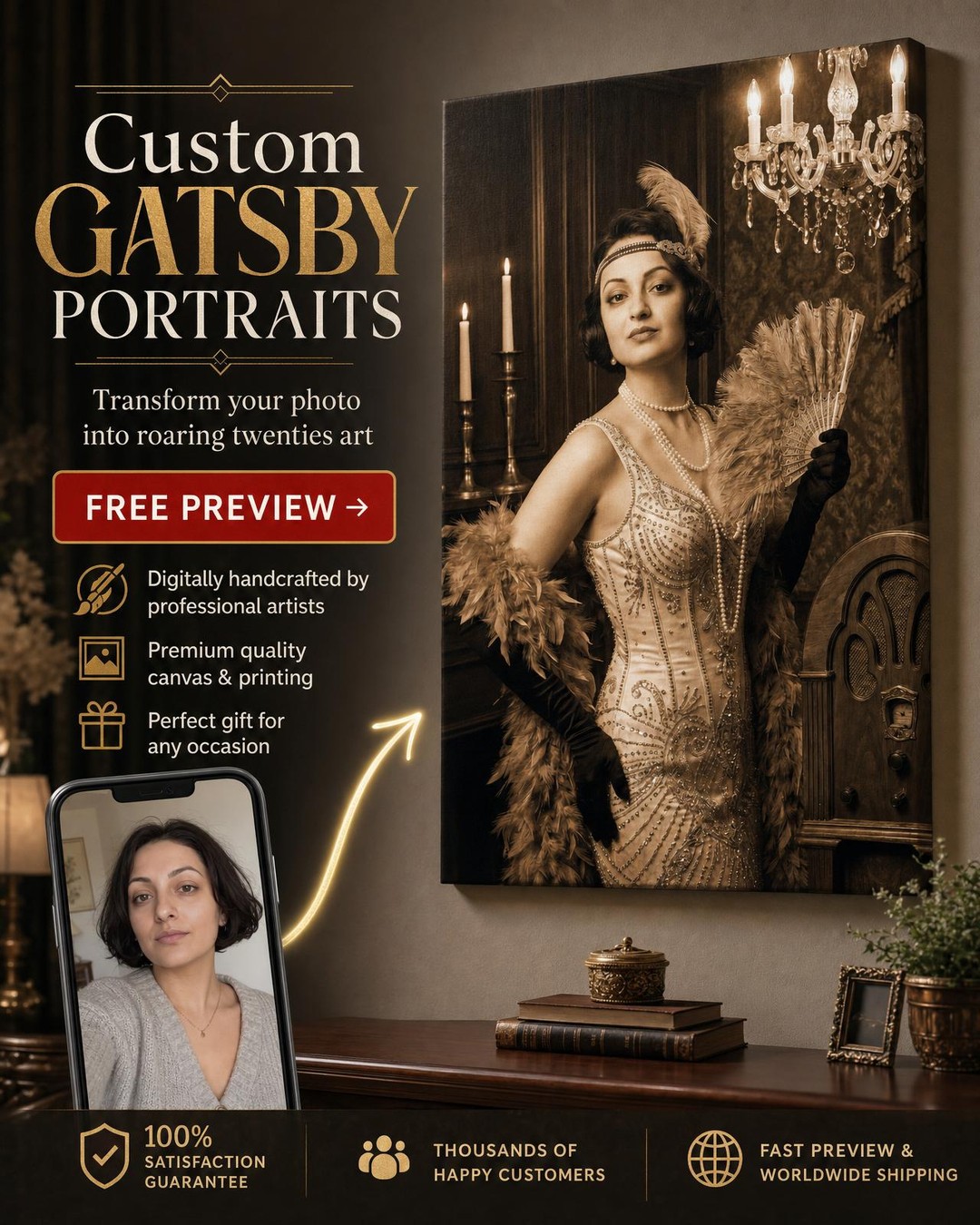 Victorian Glamorous Portrait for Women
