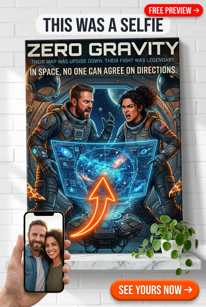 Galactic Map Mayhem Custom Portrait | Personalized Portrait Gift