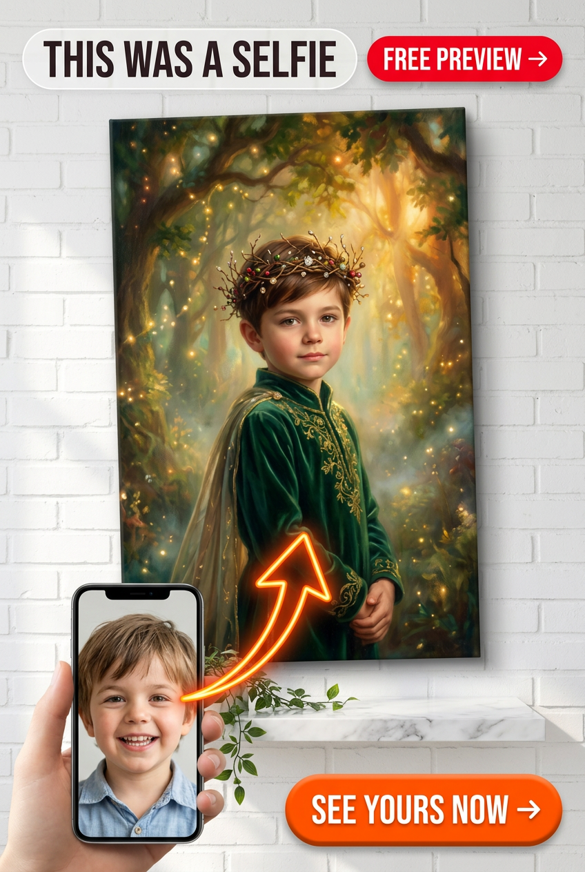 Portrait de Fantaisie Enchantée pour Garçons