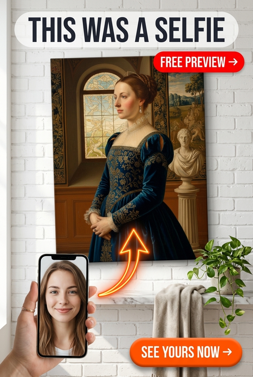 Elegant Renaissance Maternal Tribute Portrait