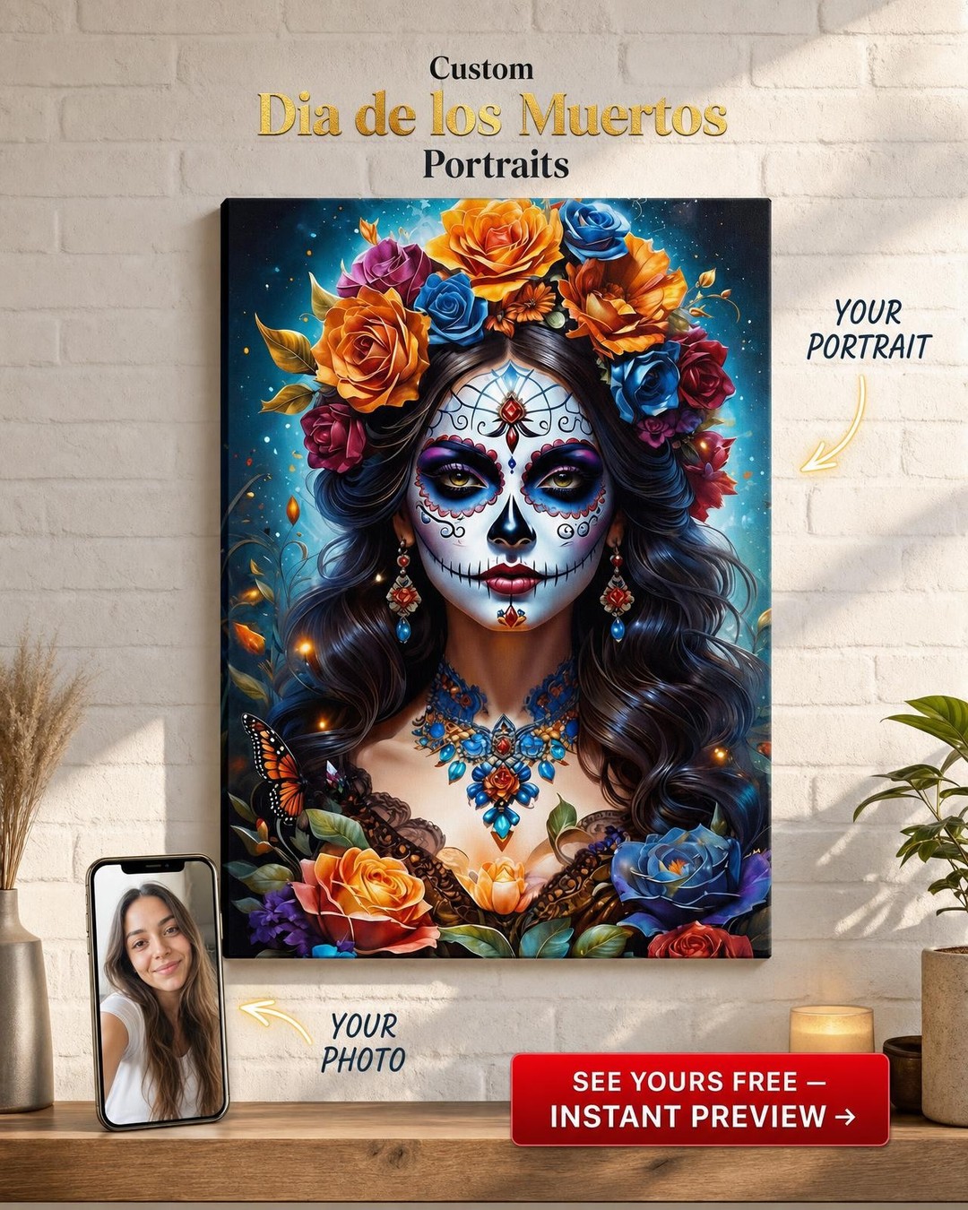 Custom Portrait from Photo | Personalized Canvas Gift