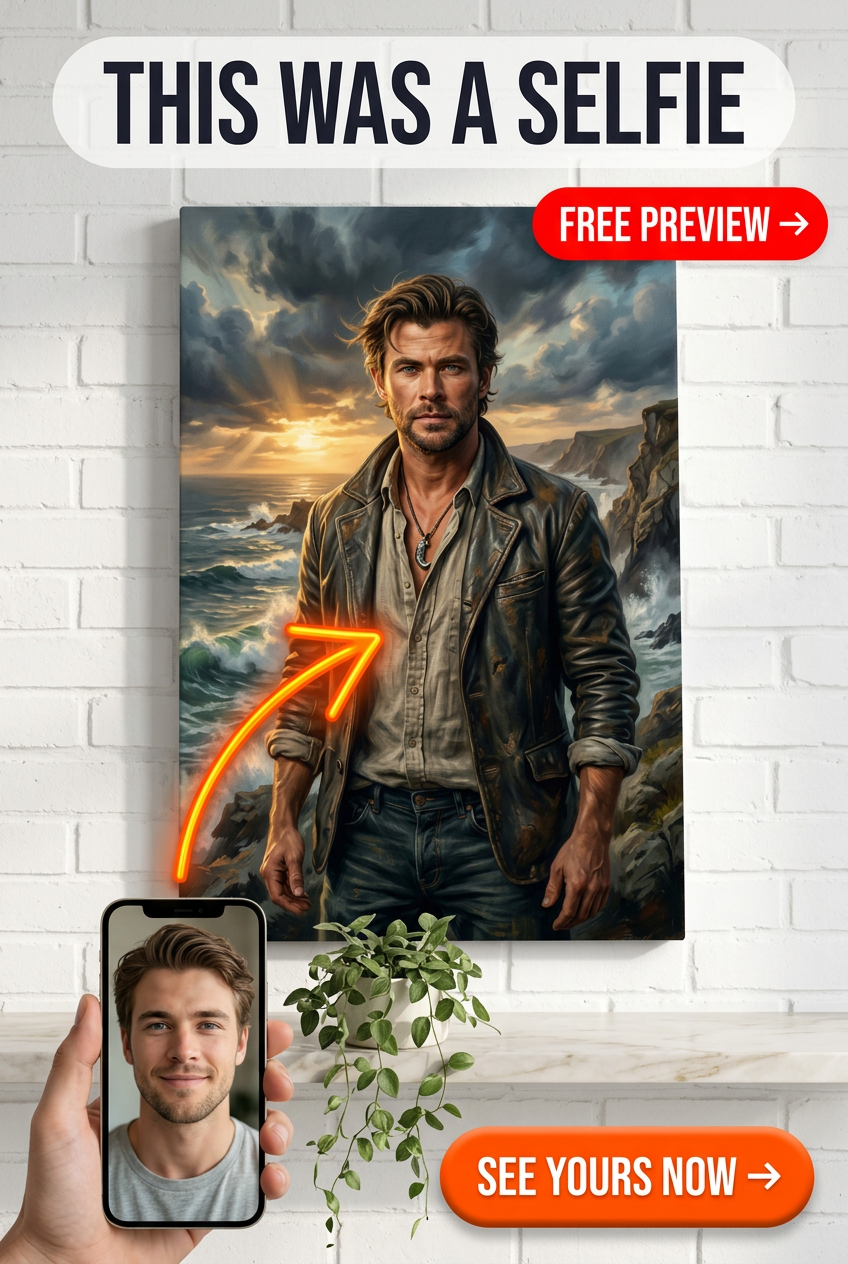 Rugged Romance Reverie Individuelles Porträt für Ihn - Episches Geschenk