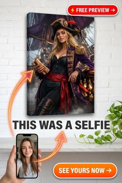 This exquisite portrait features a woman in a captivating pi