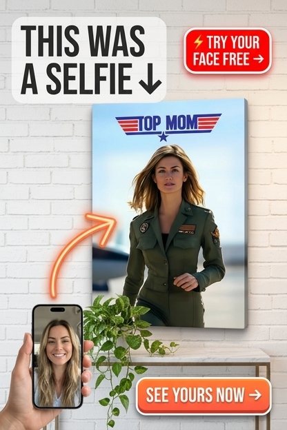 Aviator-Inspired Custom Portrait from Photo | Personalized Gift for Her