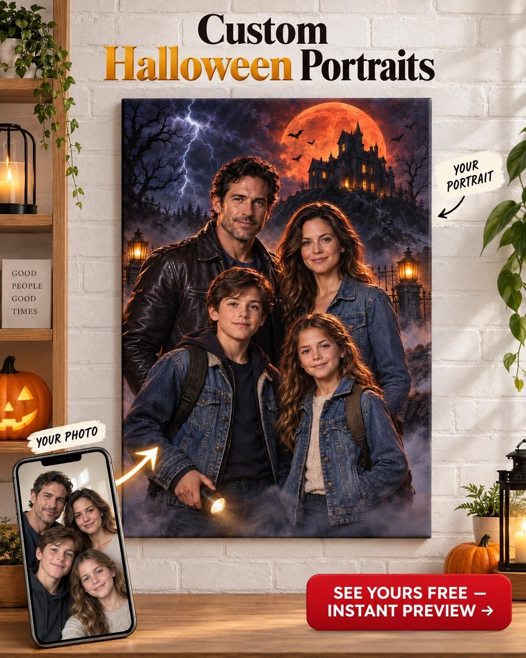 Horror Movie Poster Custom Portrait
