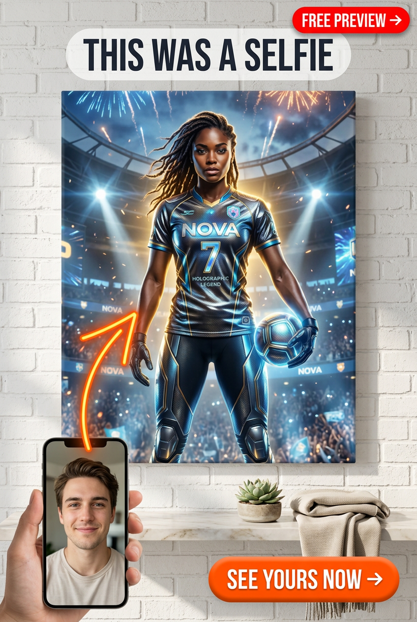 Episches Sporttrikot-Star-Porträt — Arena-MVP