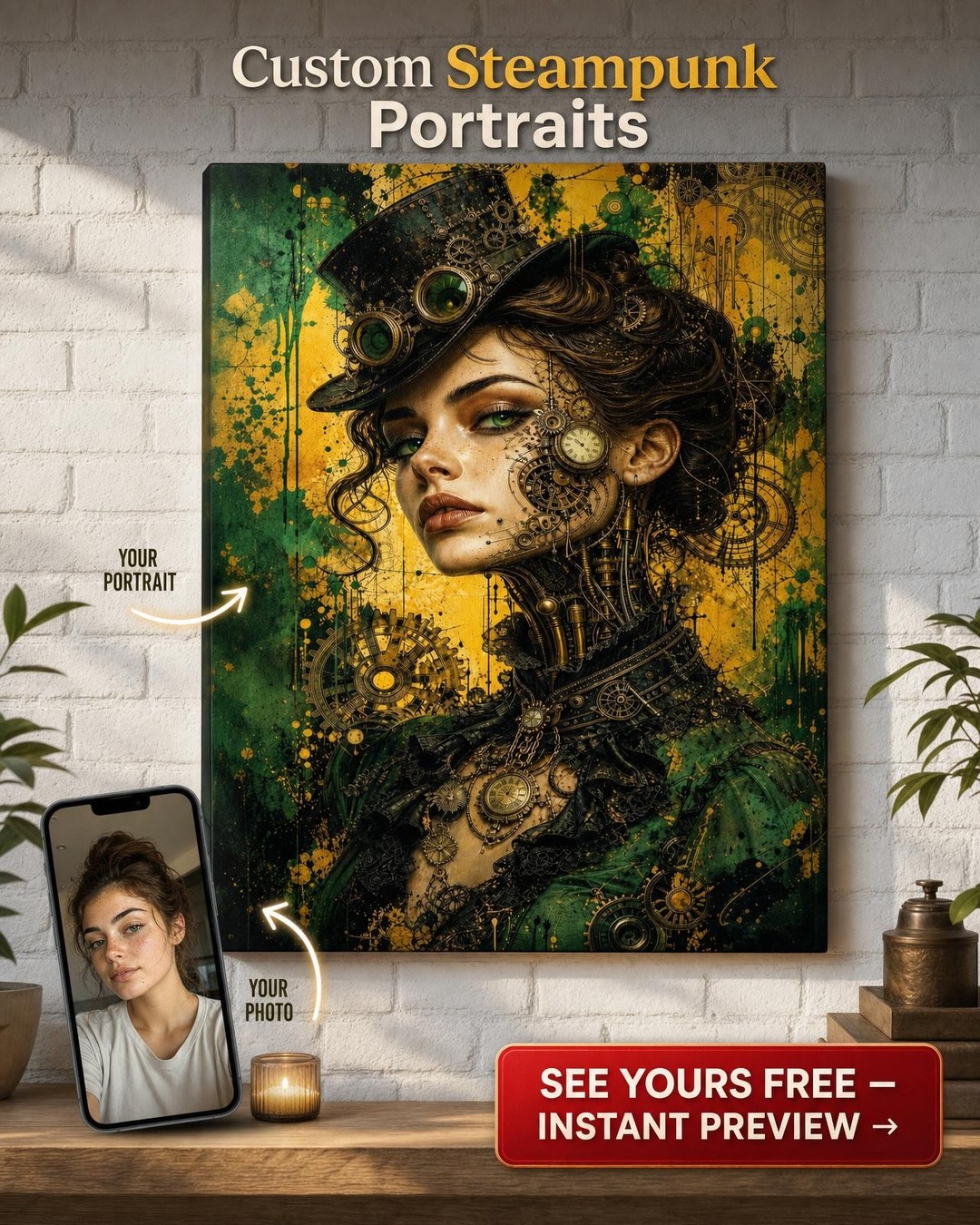 Custom Portrait from Photo | Personalized Canvas Gift