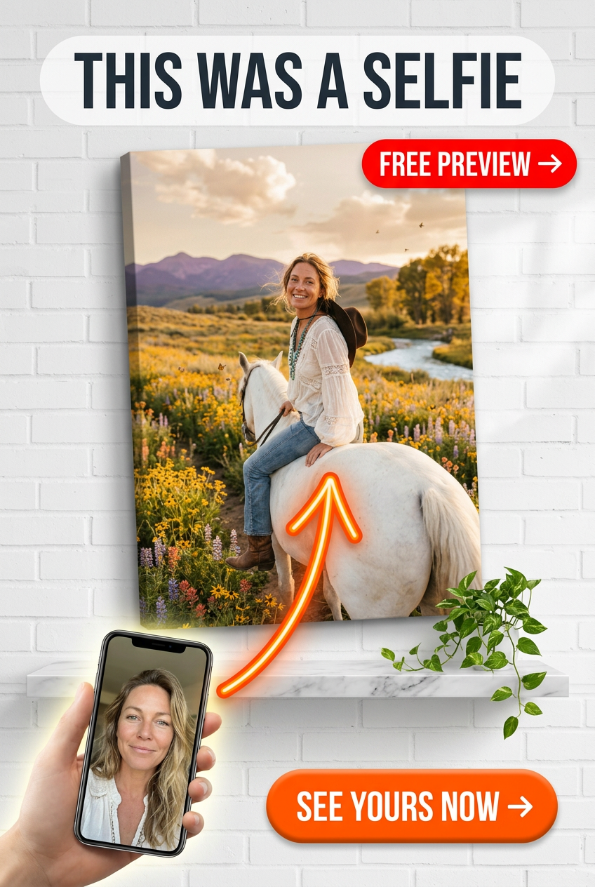 Golden Valley Cowgirl Portrait | Personalized Cowgirl Gift