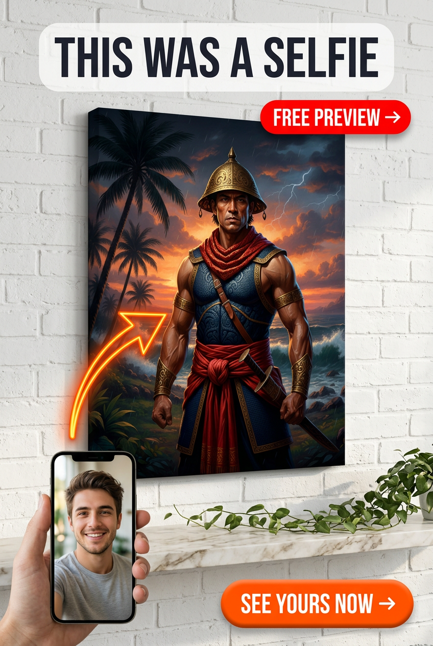 Portrait du Guerrier Typhon Philippin sur Toile