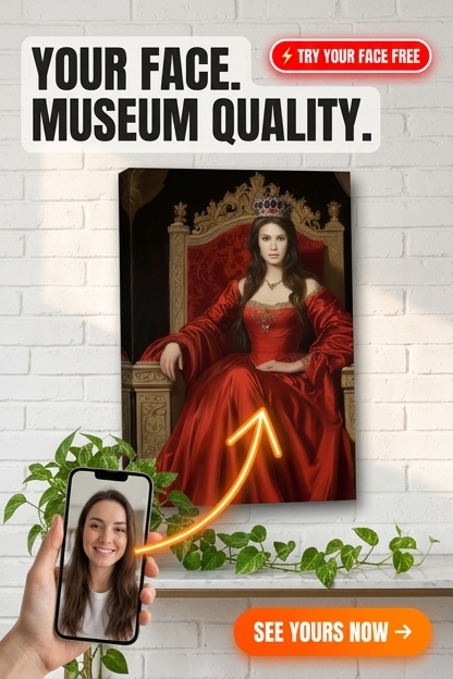 Royal Custom Portrait from Photo | Personalized Gift for Her